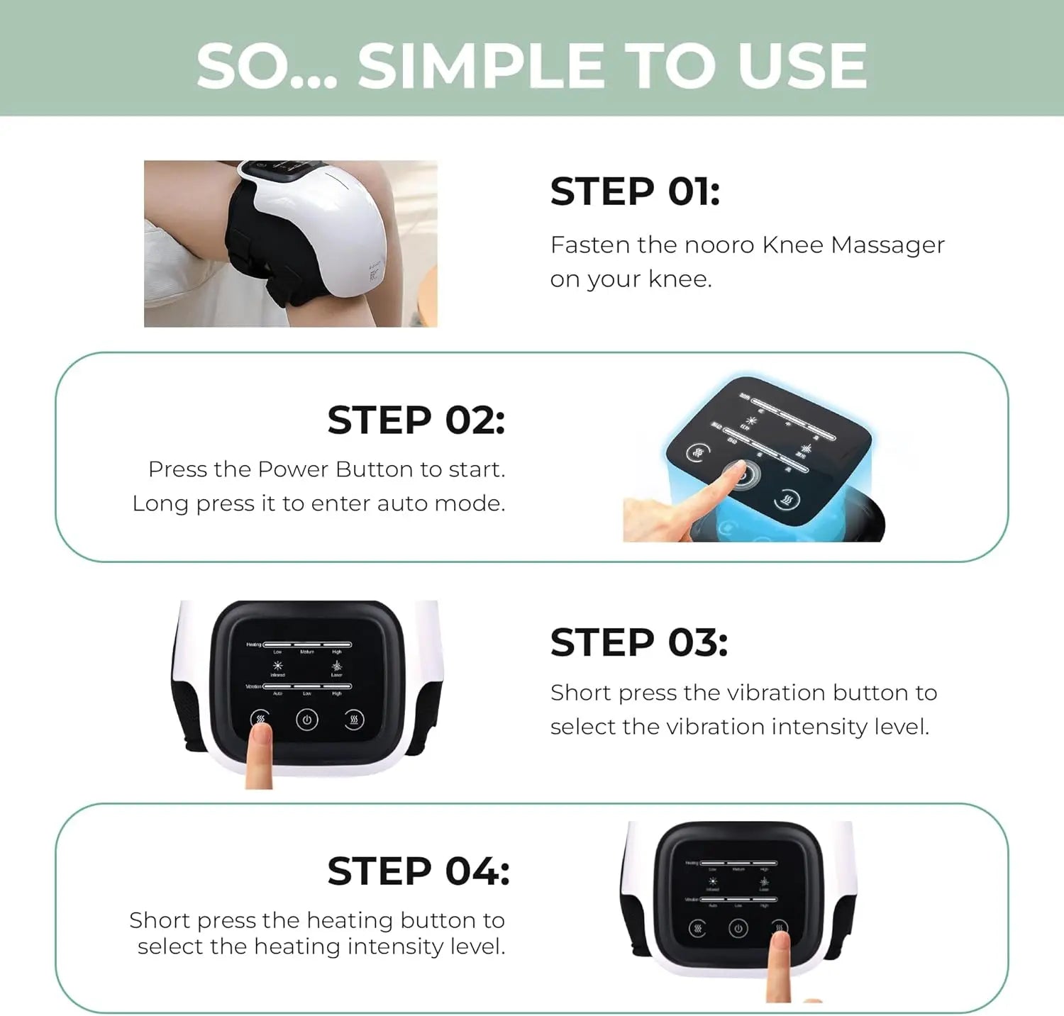 Knee Massager Smart Red Light and Massage Therapy for Swelling Stiff Joints Stretched Ligament and Muscles Injuries Gifts